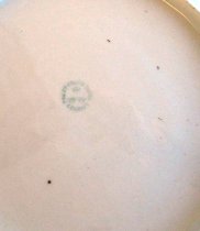 China mark on back of woodcock plate
