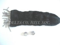 Black party purse opened