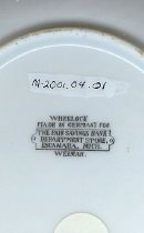 Mark stamped on back of Carnegie Plate