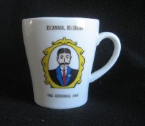 Escanaba Centennial Mustache cup