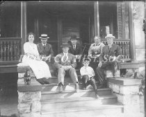 The Hatton family at home on Ogden Ave.