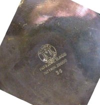 Meriden Silver mjark on bottom of tilting water pitcher