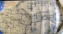 Upper Peninsula Road Map 1923