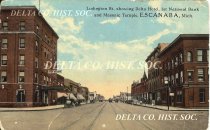 Ludington Street, 600 block looking east