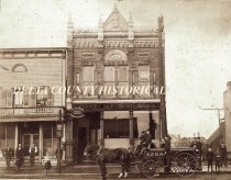 Escanaba Fire Dept. in front of 1st National Bank