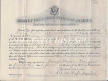 Henry Gunter's appointment to rank of Sergeant