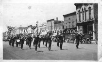 Band Marching on Ludington Street