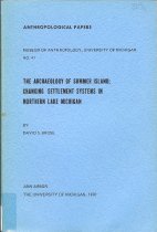 Cover: Archaeology of Summer Island