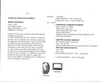 Page 2, Marble Family Tree