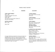 Page 1, Marble Family Tree