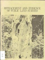 cover: Retracement and evidence of public land surveys