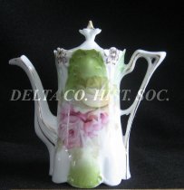 Child's teapot, rose pattern