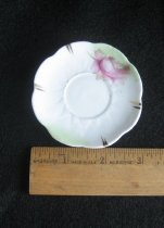 Saucer, child's rose pattern tea set