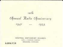 Cover 12th Radio Anniversary invitation