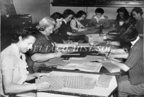 EHs Faculty working on rationing stamps