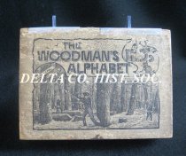 Woodman's alphabet box top