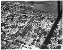 Aerial view of downtown Escanaba
