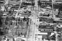 Aerial View of Lakeview Cemetery and Ludington Street