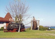 East end of Museum and Rudder display