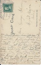 Back of Cataract on the Escanaba River card.