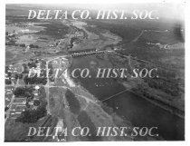 Aerial view of Escanaba River