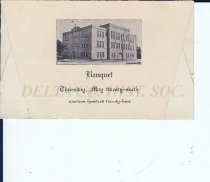 Cover, Menu 1924 banquet St. Joseph High School
