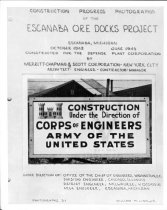 Title photo for Escanaba Ore Docks progress photos