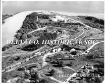 E & L S Rail yard, aerial view