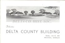 Delta County Building dedication booklet, cover