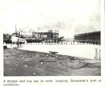 Early ore, coal, merchant dock view