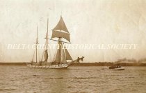 Mason owned tug towing a schooner
