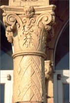 Architectural column detail, Escanaba Jr. High School