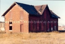 C & N W Railroad shop building abandoned