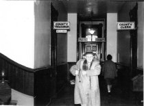 David Coon in the hallway of the County Courthouse