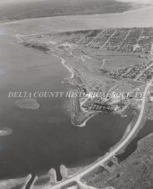 Aerial View of Gladstone and Highway US 2 &41