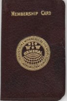 I.W.W. membership card cover