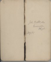 John P. McColl ledger, page 1