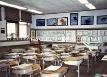 Webster School classroom, last day of school, 1991.