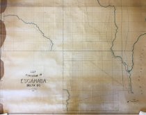 Map of Escanaba Township, 1887