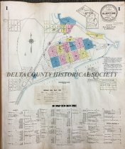 Sanborn maps, Gladstone 1938, 1934