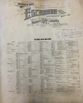 Sanborn Escanaba, 1929, 1950, Index