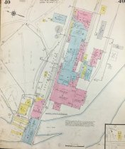 Sanborn Escanaba, 1929, 1950, Escanaba Paper Mill, 1950 detail