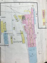 Sanborn Escanaba, 1929, 1950, Birdseye Veneer Detail