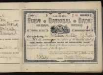 Fist Nat'l Bank Stock book, page. #1