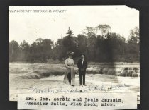 Margaret Sarasin and Louis Sarasin at Chandler Falls