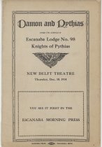 "Damon and Pythias" program, 1914