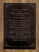 Elnora Vader's NOW award, 1989