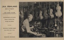 Jas. Ashland Maker and Repairer of Violins