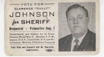 Campaign card for SHeriff Cully Johnson