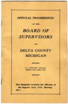 Proceedings of the Board of Supervisors of Delta County June 1941
